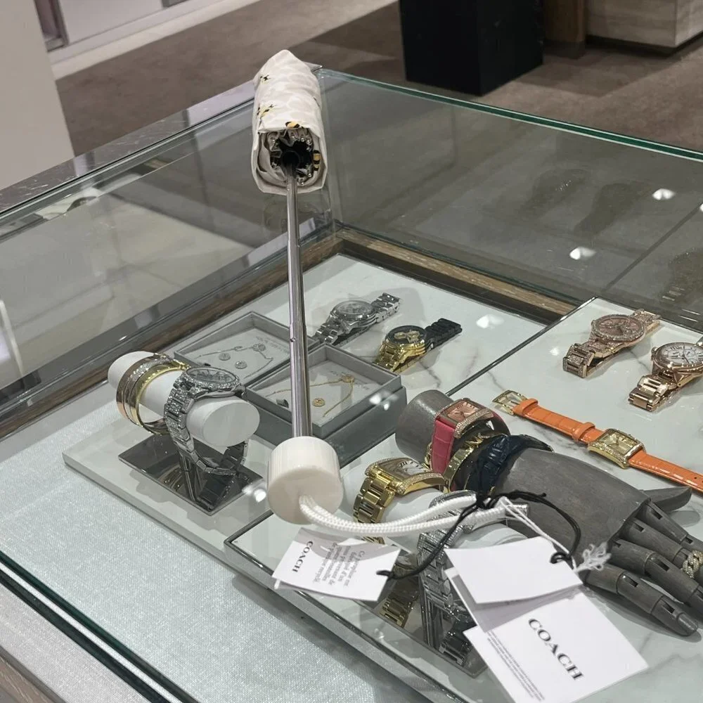 Coach Outlet Umbrella In Signature Bee Print - Picture 4 of 10